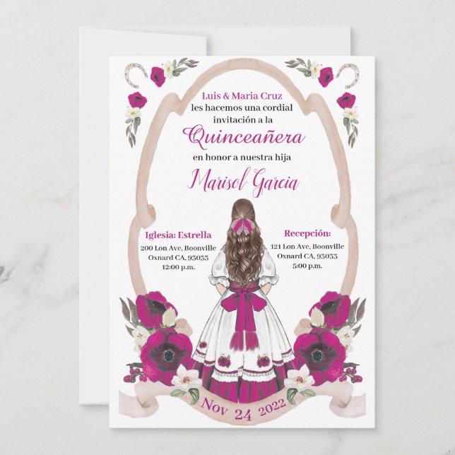 Purple  Quinceanera Charra, Rancho Charro Western (Vorderseite)