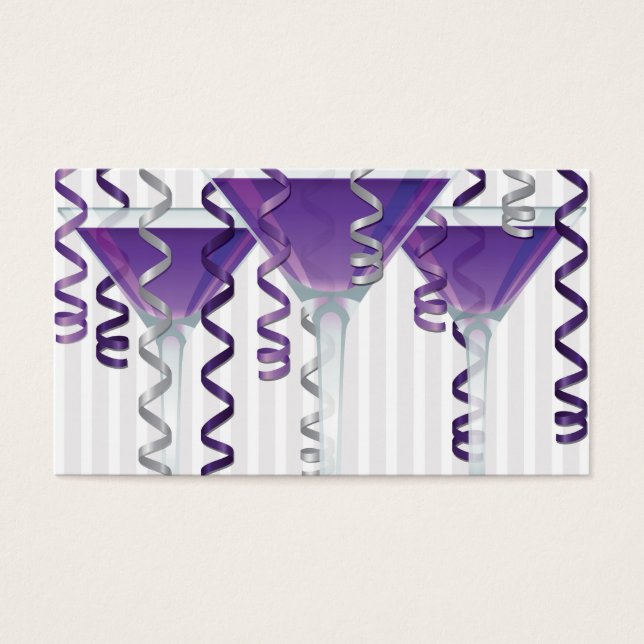 Purple ribbon et cocktail (Devant)