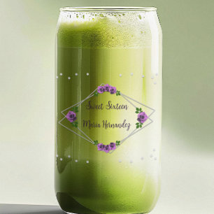 Purple Rose Silver Géométrique Sweet 16