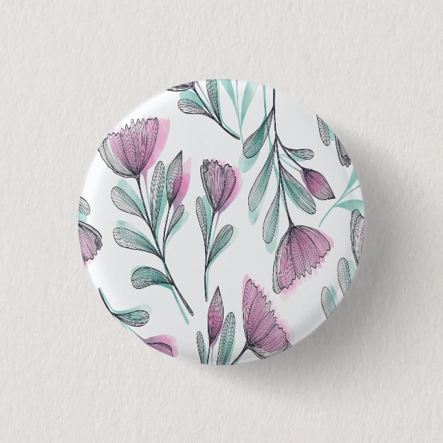 Purple Roses Button (Vorderseite)