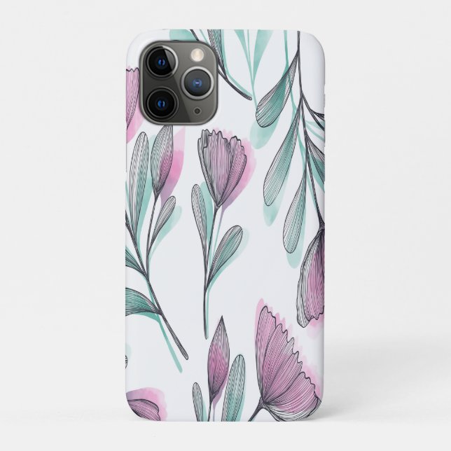 Purple Roses Case-Mate iPhone Hülle (Rückseite)