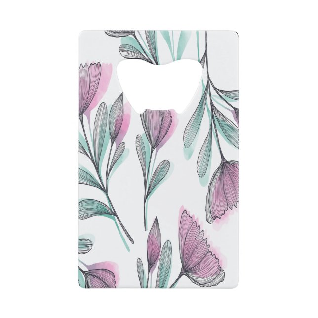 Purple Roses Geldbeutel Flaschenöffner (Vorderseite)