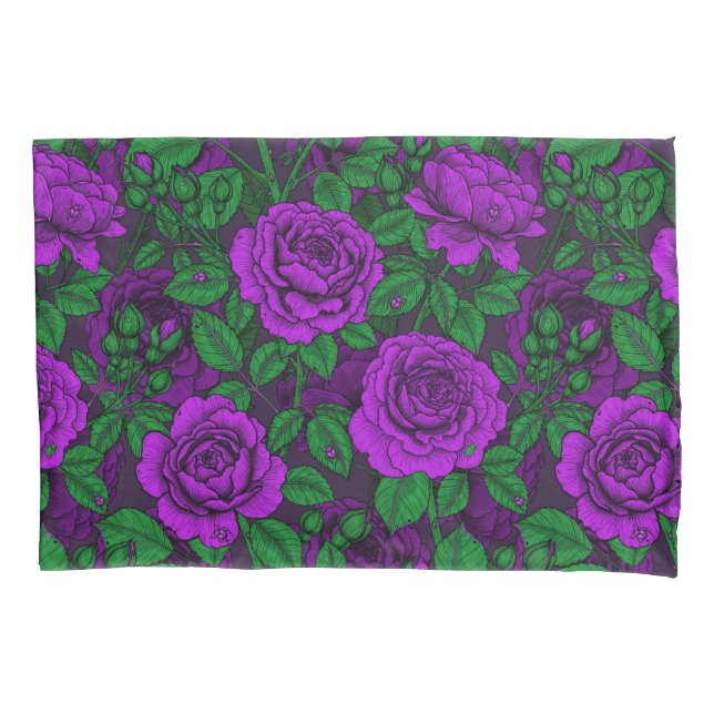 Purple Roses Kissenbezug (Vorderseite)