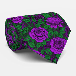 Purple Roses Krawatte