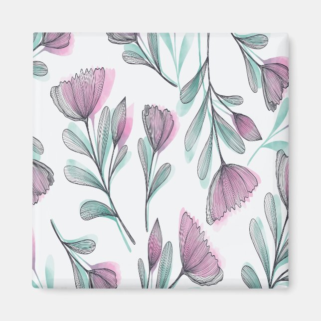 Purple Roses Magnet (Vorne)