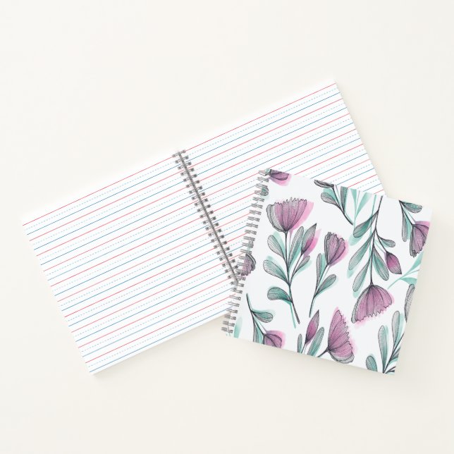 Purple Roses Notizbuch (Innenseite)