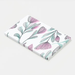 Purple Roses Post-it Klebezettel