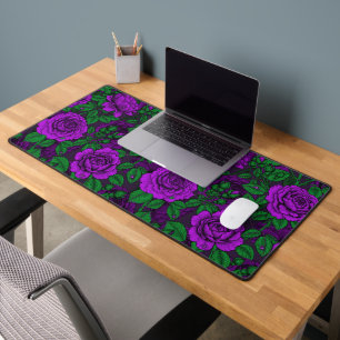 Purple Roses Schreibtischunterlage