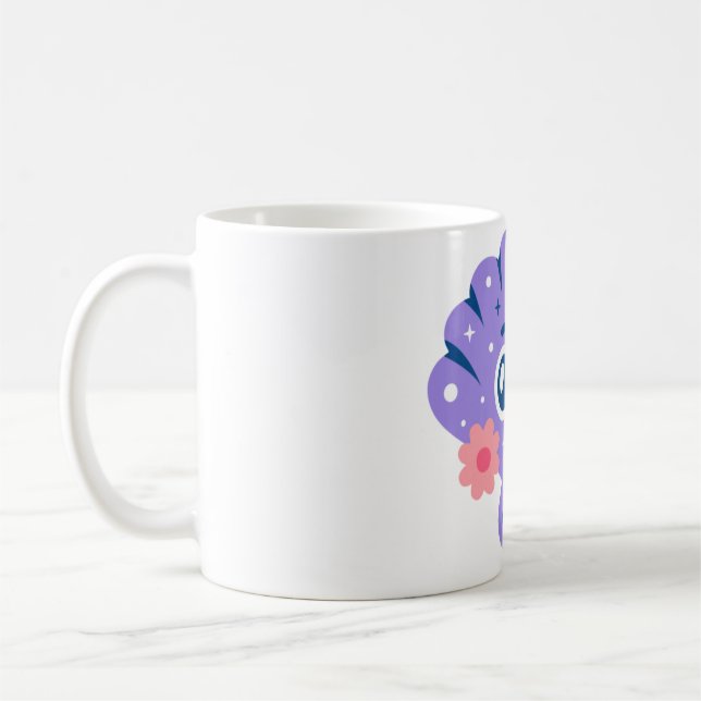 Purple Seashell Kaffeetasse (Links)