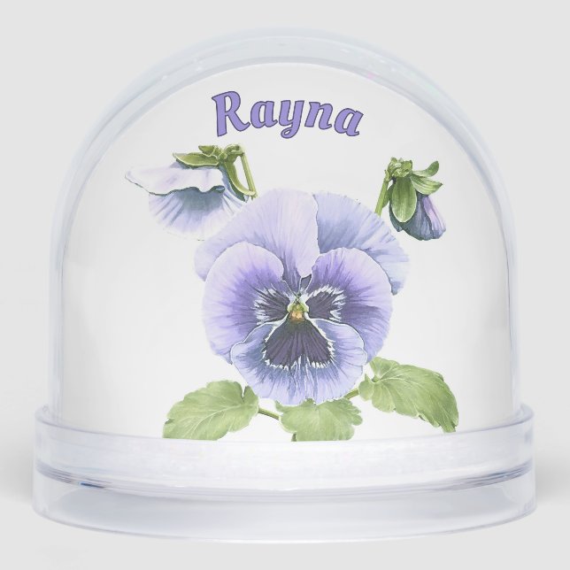 Purple Springtime Pansies Personalized (Avant)