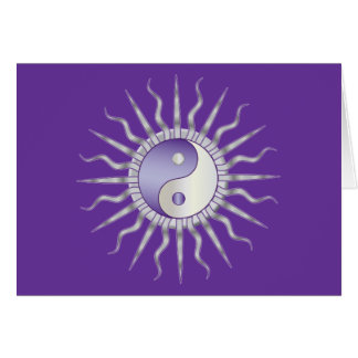 Purple Starburst Yin Yang