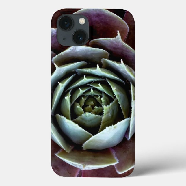 Purple Succulent Close-Up Case-Mate iPhone Hülle (Rückseite)