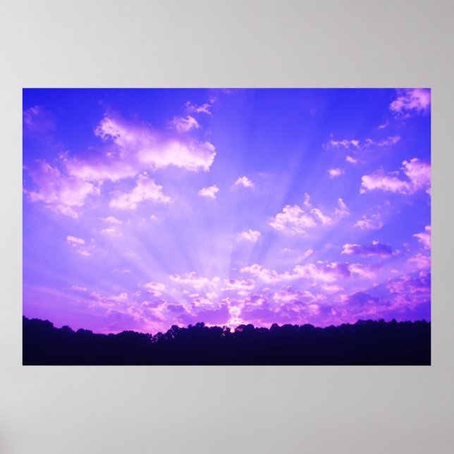 Purple Sunrise Poster (Vorne)