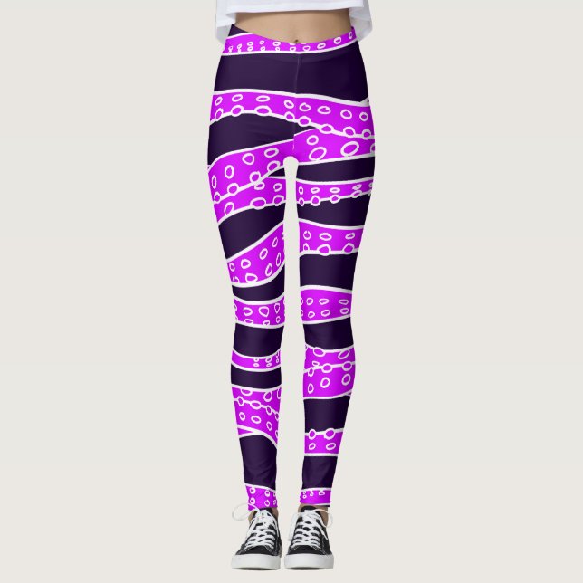 Purple Tentacles Leggings (Vorderseite)