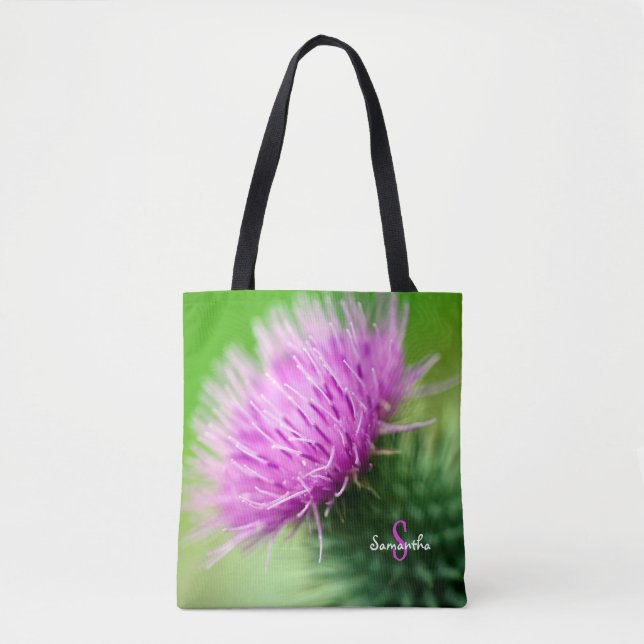Purple Thistle Tote bag Tasche (Vorderseite)