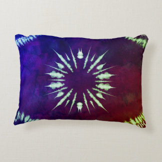 Purple Tie dye Accent Pillow Dekokissen