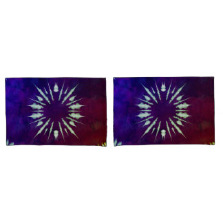 Purple Tie Dye Pillowcase Kissenbezug