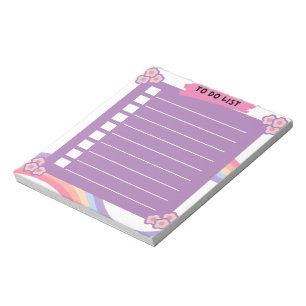 Purple To do liste Bloc-notes
