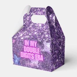 Purple Trendy In My Double Digits Era Birthday Geschenkschachtel