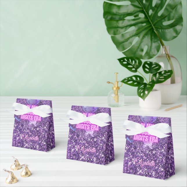 Purple Trendy In My Double Digits Era Birthday Geschenkschachtel (Zahlreiche)