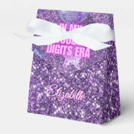 Purple Trendy In My Double Digits Era Birthday Geschenkschachtel