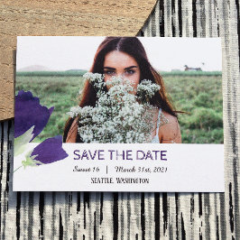 Purple Tulips Sweet 16 Enregistrer la carte de dat