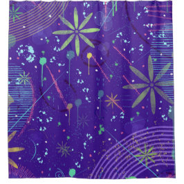 Purple Twilight Party Duschvorhang