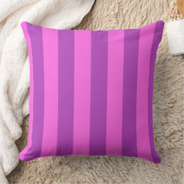 Purple Two Tone Stripes  Kissen
