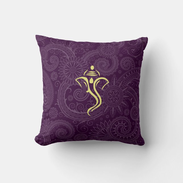 Purple Vinayaka Coussins personnalisés (Recto)