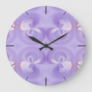 Purple Wall Clock Große Wanduhr
