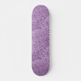 Purple water droplets skateboard
