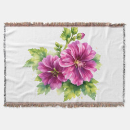 Purple Watercolor Flower Illustration Decke