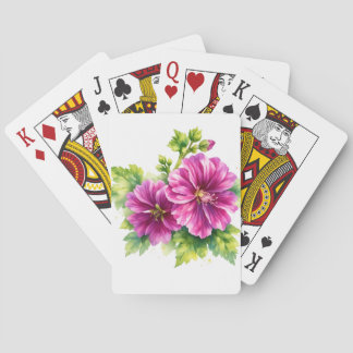 Purple Watercolor Flower Illustration  Spielkarten