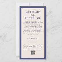 Purple Wedding Ceremony or Reception Welcome