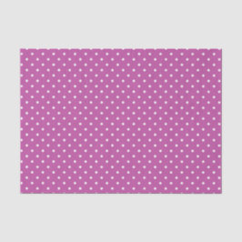 PURPLE & WHITE OSTERPOLKA-PUNKTE SEIDENPAPIER