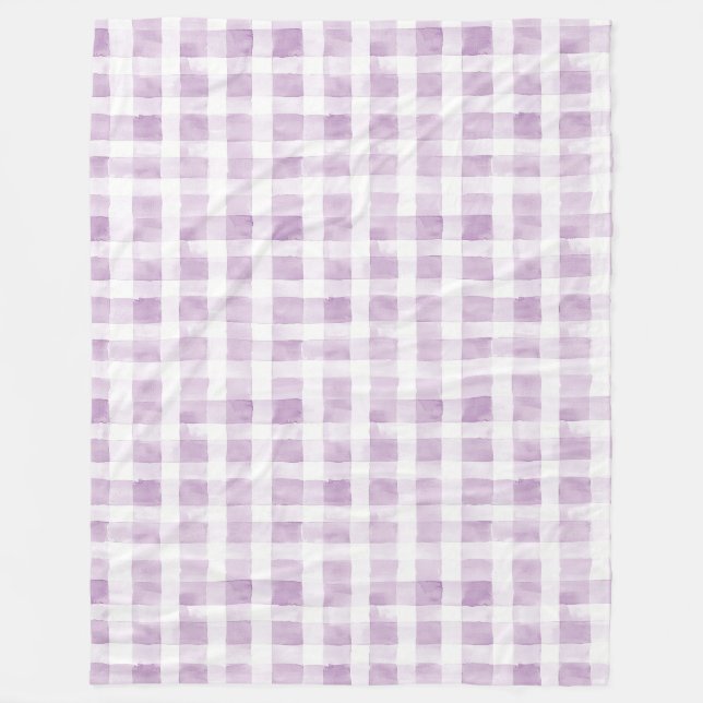 Purple White Stripes  Fleecedecke (Vorderseite)