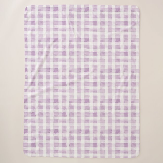 Purple White Stripes  Sherpadecke (Vorderseite)