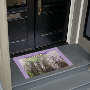 Purple Wisteria BIENVENUE Cust. Paillasson