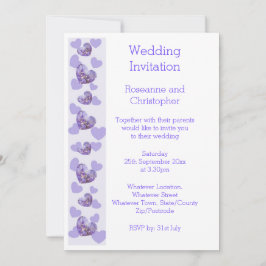 Purple Wisteria Faire-part de mariage de conceptio
