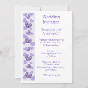 Purple Wisteria Faire-part de mariage de conceptio