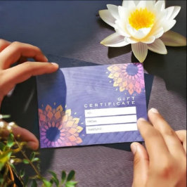 Purple Yoga Instructor Rose Gold Mandala