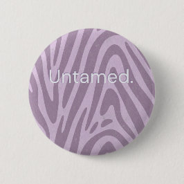 Purple zebra print bag button