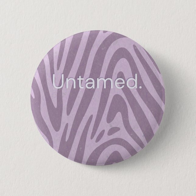Purple zebra print bag button (Vorderseite)