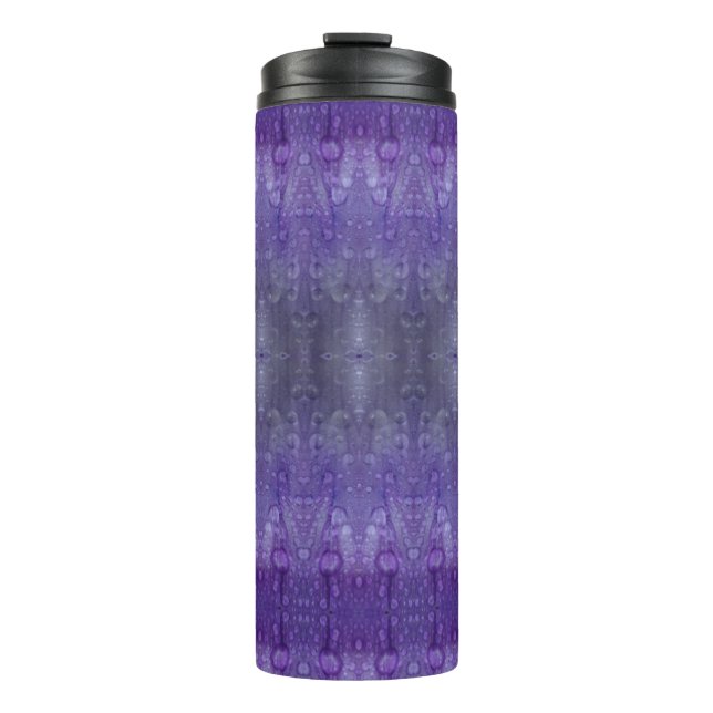 Purples Ikat 8 Thermosbecher (Vorderseite)