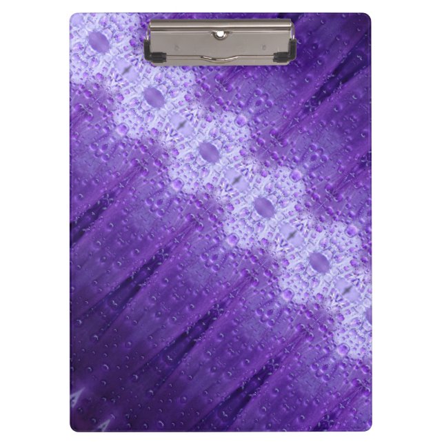 Purples Ikat angegled Klemmbrett (Vorderseite)