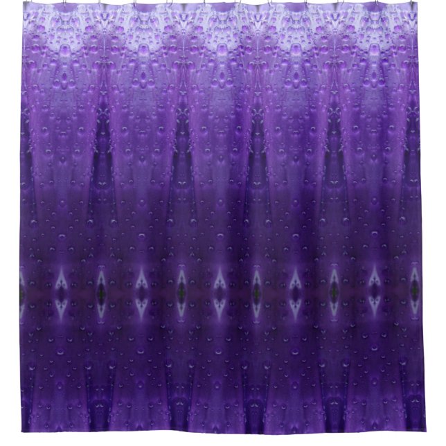 Purples Ikat Duschvorhang (Vorderseite)