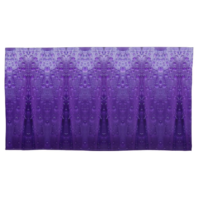 Purples Ikat  Kissenbezug (Vorderseite-Links)