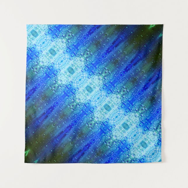 Purples Ikat X GL TooTapestry Wandteppich (Vorderseite)