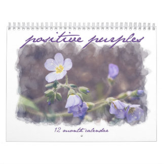 Purples positifs - Calendrier motivationnel de 12 