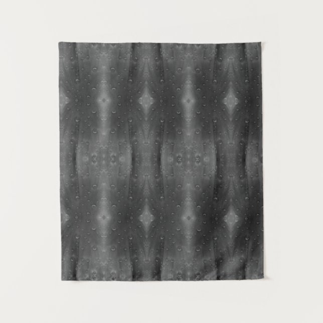 Purples X B&W Ikat 4 Wandteppich (Vorderseite)